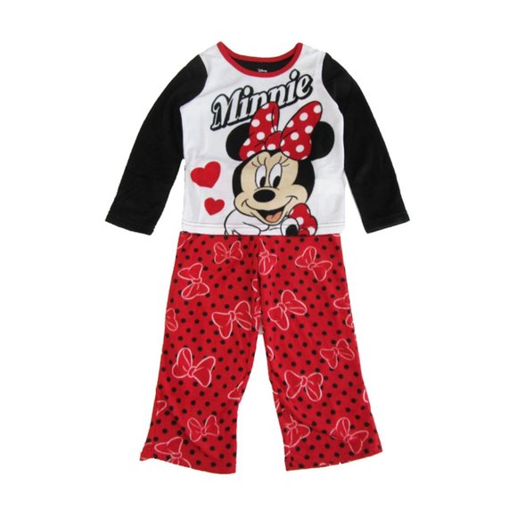 NWT Disney Minnie Mouse Girls Pajama and Robe Set, 3 Piece, Sizes 8 - Picture 3 of 4